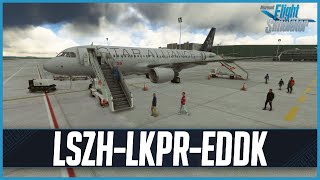 MSFS LIVE  Real World Swiss amp Eurowings OPS  Fenix v2  Members August Stream [upl. by Ojahtnamas344]