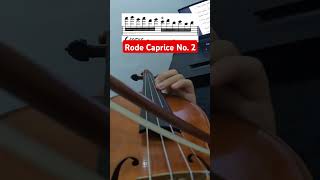 Road to Paganini  Rode Caprice No 2 string crossing violin paganini practice violintechnique [upl. by Lleon]