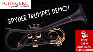 Schagerl Spyder Trumpet Demonstration at Austin Custom Brass  Show and Tell with Trent Austin [upl. by Eseila127]