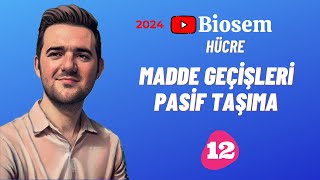 Madde Geçişleri Pasif Taşıma  39 Günde TYT Biyoloji Kampı12  9Sınıf Biyoloji Kampı12  yks2024 [upl. by Radferd]