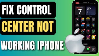 How To Fix Control Center Not Working iPhone iOS 18  Easy Guide [upl. by Biddick]