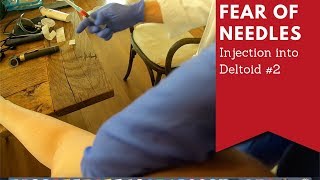 Fear of Needles  Injection into Deltoid 2 [upl. by Bela]