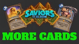 MORE SAVIORS OF ULDUM CARDS The Hearthstone Report 07172019 [upl. by Areic165]