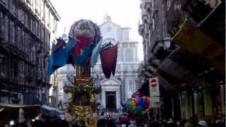 La Candelora dei Rinoti in Via Garibaldi [upl. by Swerdna518]