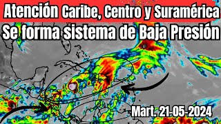 Atencion Islas del Caribe Centro y Suramérica se forma baja presión [upl. by Pollie218]