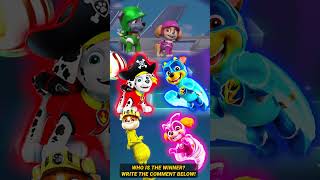 Pirates Marshall vs Super Chase vs Grinch Rubble vs Super Skye 3 pawpatrol tileshop shorts [upl. by Ramgad]