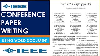 how to write an ieee paper using word [upl. by Hgielak]