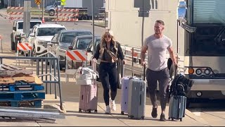 Jey Uso Bayley Tiffany Stratton and more WWE Superstars arriving at arena before WWE Live [upl. by Krisha]