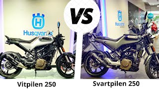 Husqvarna Svartpilen 250 Vs Vitpilen 250  Which is better [upl. by Doowle]