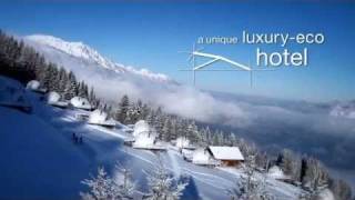 Whitepod hotel  New video of the resort [upl. by Eninotna]