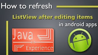 How to refresh a ListView after removing item from it in Android [upl. by Anne]