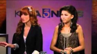 Bella amp Zendaya at KTLA Interview [upl. by Cave]