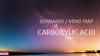 Summary  Mind Map  Carboxylic Acid [upl. by Feld]