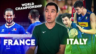 Reacting to Italy vs France Volleyball 2022 FIVB World Championship Quarterfinal [upl. by Ahsenaj]