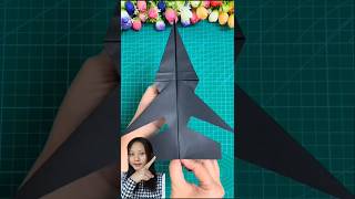 How to make super jet paper airplane that fly over 100 feetshorts trending [upl. by Carisa747]