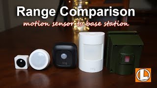 Range Comparison  WyzeSense Kami Sensors Ring Motion Sensor and Guardline Driveway Alarm [upl. by Yrelbmik]