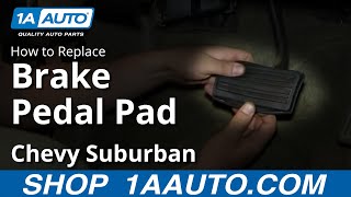 How to Replace Brake Pedal Pad 0113 Chevy Suburban [upl. by Aivan]