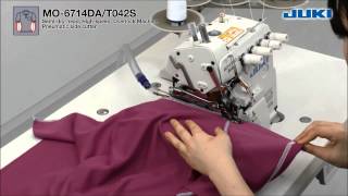 JUKI  MO 6714DA T042S Industrial Overlock Sewing Machine [upl. by Oleta]