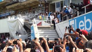 Sachin Tendulkar entering the ground India Vs England 4th Test Day 5 Oval HD 1080p [upl. by Aicram]