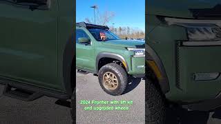 Upgraded 2024 Frontier PRO4X  ask for Aliecia nissan nissanfrontier offroad4x4 liftedtrucks [upl. by Dyson763]