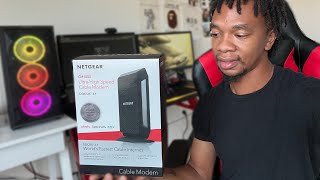 NETGEAR Nighthawk DOCSIS 31 Cable Modem  Unboxing amp Installing Replacing Xfinity ModemRouter [upl. by Ocsecnarf220]