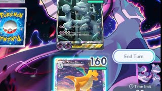 DRAGONITE VS MEWTWO EX on POKEMON TCGP pokemontcgp pokemontcgpocket [upl. by Annahael]