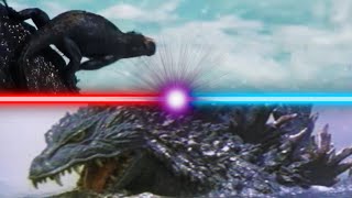 Godzilla In Real Life With Sound Effects And Music  Marine Iguana  Amblyrhynchus Cristatus [upl. by Korwin]