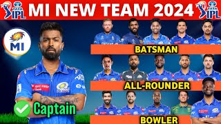 IPL 2024  Mumbai Indians Team Full Squad  MI Team New Players List 2024  MI New Team 2024 [upl. by Rosaline]