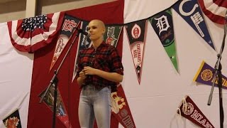 16yearold cancer survivor sings ‘Fight Song’ [upl. by Jari271]