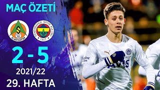 Aytemiz Alanyaspor 25 Fenerbahçe MAÇ ÖZETİ  29 Hafta  202122 [upl. by Eibber]