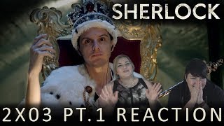 Sherlock 2X03 REICHENBACH FALL PT1 reaction [upl. by Lorna]