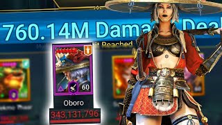 OBORO SMASHES HYDRA 750M DAMAGE AUTO  Raid Shadow Legends [upl. by Cramer]