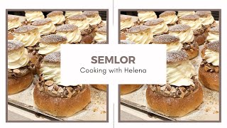 How to make Swedish Semlor  Semla recept [upl. by Reinwald]