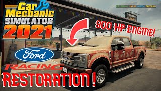 Engine Swapping a Ford F350 to 900 HP in Car Mechanic Simulator [upl. by Wilhelmina]