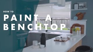 How To Paint A Kitchen Benchtop  Bunnings Warehouse [upl. by Oivatco342]