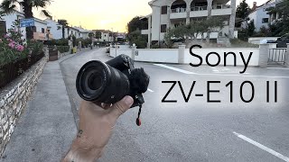 Sony ZVE10 II  ráno v předměstí Poreče 🇭🇷 Mini recenze 📸 [upl. by Aiciram]