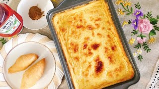 How to make karantika Algerian 🇩🇿chickpeas gratin street food vegan recipeكارنتيكا [upl. by Torrey]