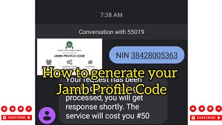 WHY CANT I GENERATE MY JAMB PROFILE CODE HOW TO GENERATE YOUR JAMB PROFILE CODE jamb2022 waec [upl. by Hsirahc]