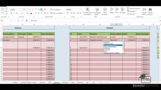 Zarządzanie budżetem domowym  arkusz Excel [upl. by Marb]