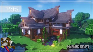 Minecraft  Comment Construire une Grande Maison Japonaise Réaliste  Tutoriel [upl. by Marve551]