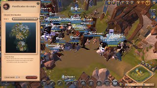 VIAJAR de UNA CIUDAD a otra CIUDAD RAPIDO en ALBION ONLINE  Como usar el planificador de VIAJES [upl. by Kroy]