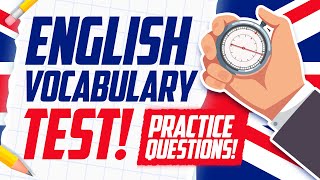 ENGLISH VOCABULARY TEST QUESTIONS amp ANSWERS How to PASS an ENGLISH VOCABULARY TEST [upl. by Atem]