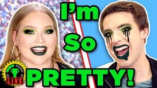 Make Me BEAUTIFUL  We Tried Following A NikkieTutorials Makeup Tutorial [upl. by Krystyna]