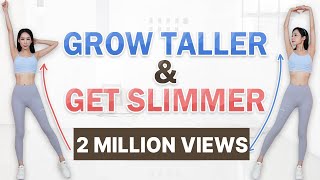 BECOME TALLER amp GET SLIMMER 11 MIN FULL BODY EXERCISES ROUTINES TO GROW TALLER AT HOME Shrilyn [upl. by Zetra]