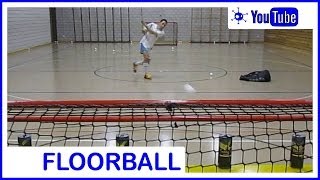 Floorball Shooting Training with Trojka Energy Cans and Camera [upl. by Cornelius]