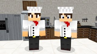 VIRAMOS COZINHEIROS NO MINECRAFT [upl. by Machute]