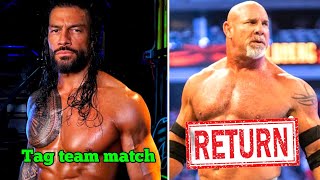 Goldberg Return Match  Roman Reigns crown jewel Match 😱 [upl. by Zellner]