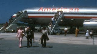 Flight to Bermuda 1978 American Airlines DC10 Luxury Liner and American Airlines Terminal JFK [upl. by Nylodnew]