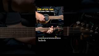 Time After Time  Cyndi Lauper 1983 Easy Guitar Chords Tutorial with Lyrics Part 2 SHORTS REELS [upl. by Naveb]