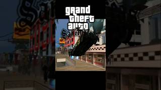 GTA SAN ANDREAS Car Flying stunt gtasanandreas gtasan gta cj shorts viral [upl. by Pelletier732]